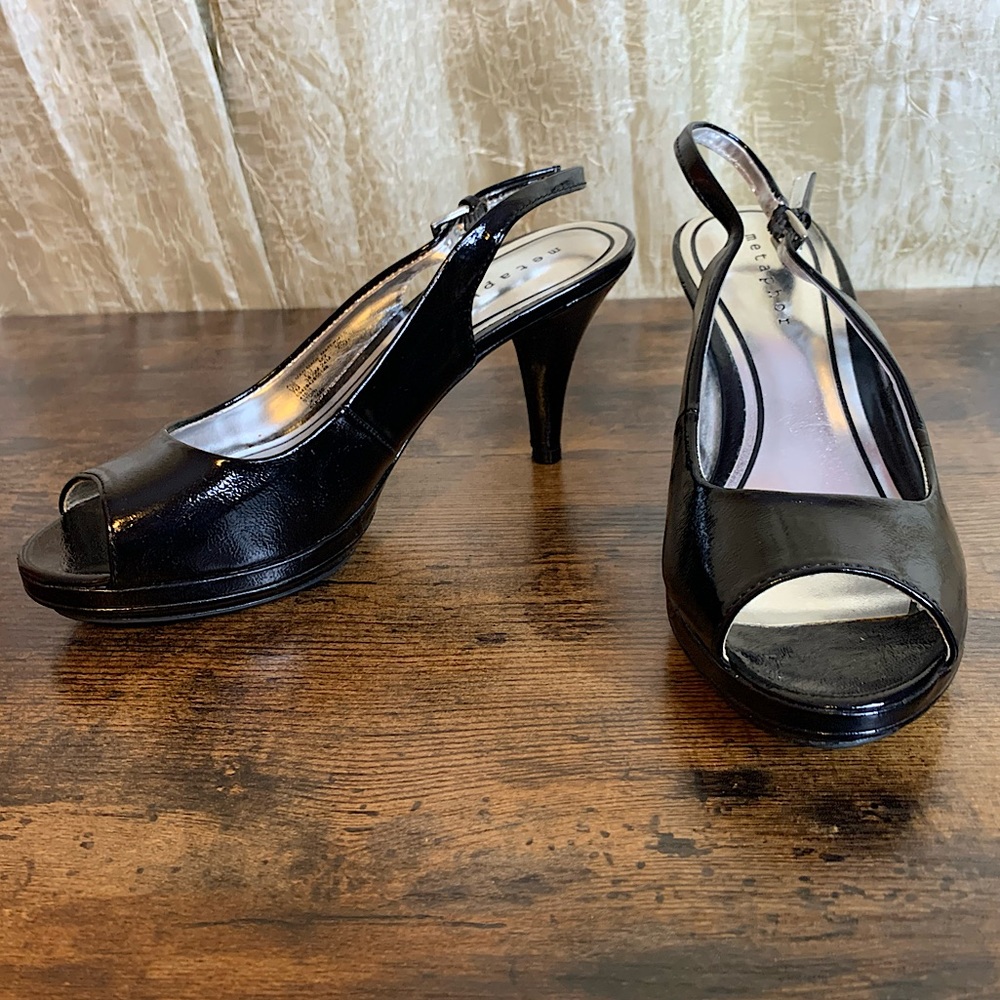 Metaphor Open Toe Sling-back Stori Heels